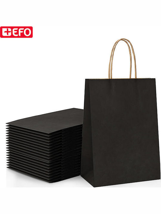 +Efo Χάρτινη Τσάντα για Δώρο Μαύρη 31x12x42εκ.