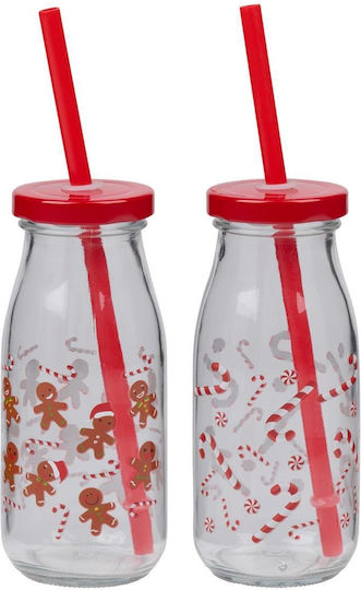 Atmosphera Weihnachtliche Flasche 14x6x4,5cm 250ml
