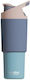 Asobu Μπουκάλι Θερμός Ανοξείδωτο 1lt Pastel Blue