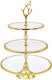 Metallic Three-Tier Cake Stand Gold Shade 20-25-30cm Trt330/829705 Kls-trt330-829705-gold