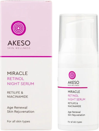 Akeso Miracle Αντιγηραντικό Serum Προσώπου με Ρετινόλη & Νιασιναμίδη για Πανάδες & Ακμή 50ml