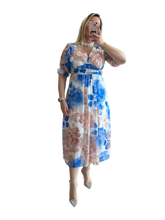 Summer Midi Dress Blue