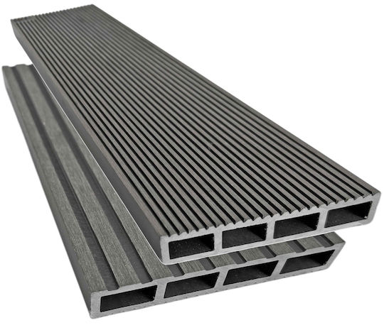 Mega Bazaar Deck Περίφραξης Κήπου από WPC 360x12x2εκ. Ανοιχτό Γκρι