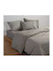 Nef-Nef Homeware Bettwäsche-Set Überdoppel Flanell 240x260cm. Otrando Green 4Stück