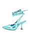Pumps mit Stiletto-Absatz Hellblau