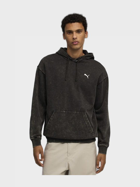 Essentials Sweatshirt with Hood Black