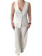 Women's Ecru Set with Pants with Elastic