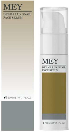 Mey Derma Lux Snail Moisturizing & Anti-aging Serum Face with Snail Secretion & Hyaluronic Acid for Detoxification 30ml