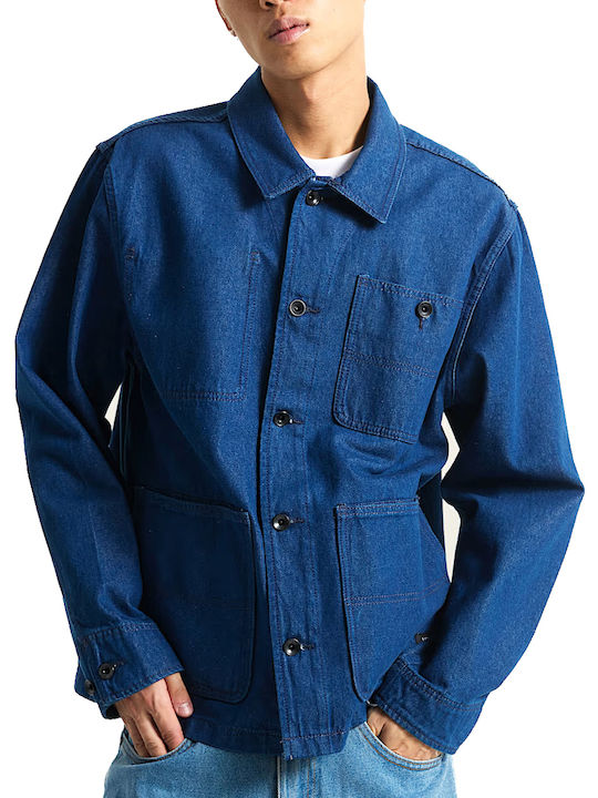 Drill Chore Jeansjacke Jacke Indigo Rinse