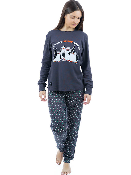 Sara Winter Women's Pyjama Set Anthracite