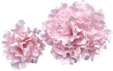 Pink Peony 7cm Handmade Non Edible Sugarpaste Decoration In EU