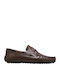 Δερμάτινα Ανδρικά Loafers σε Καφέ Χρώμα