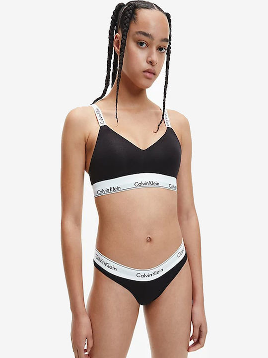 Women's Bra with Light Padding Black