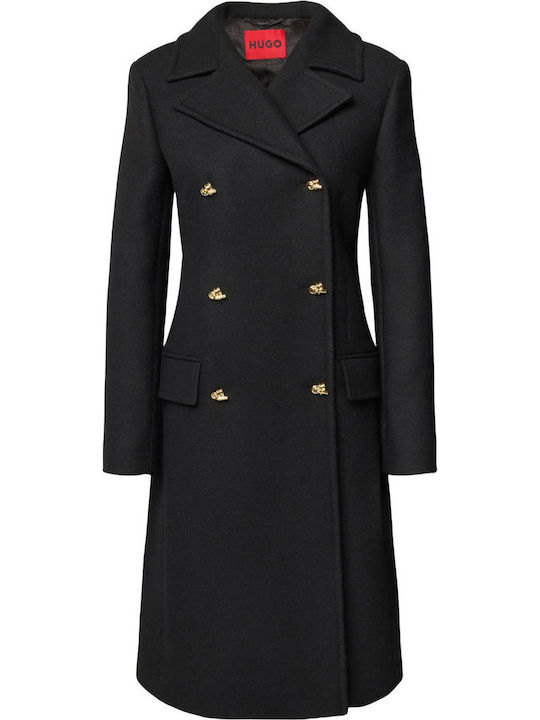 Hugo Boss Damen Black Mantel mit Knöpfen 50548487-001 Skroutz - Main Image