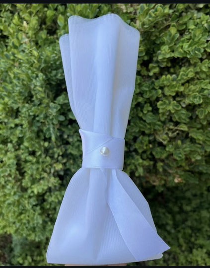 Economical Wedding Favor Tulle Pearl Satin Ribbon Lv-mp1014