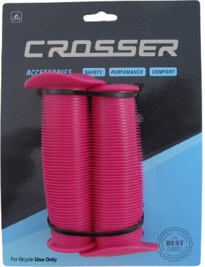 Crosser Χειρολαβες Παιδικου Ποδηλατου 12''-16'' 90mm Ροζ