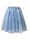 Kids' Tulle Tutu Skirt Floral Light Blue