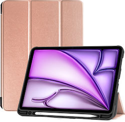 Sonique Flip Cover (Apple iPad Pro 2024 13) Ροζ Χρυσή