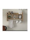 UnicUtil Wall Shelf 63.6x35x15cm Brown