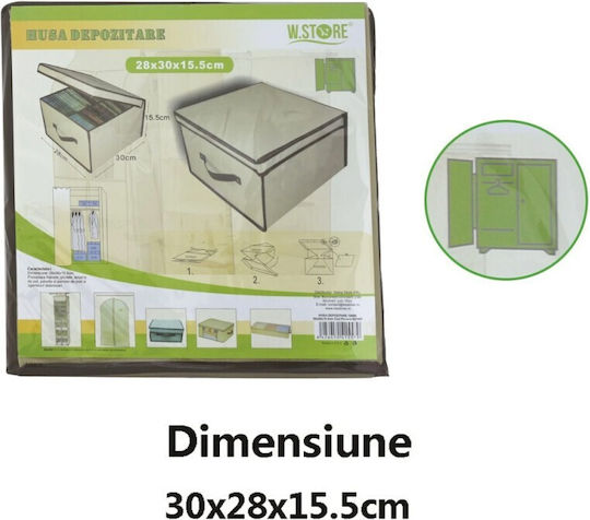 Plastic Casetă pentru Pătură/Duvet / Haine 30x28x15.5cm 1buc