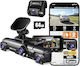 Cameră Auto 4 Canale GPS WiFi Ecran IPS de 3,18 Inch 4K+1080p 2K+2x1080p 4x1080p Card SD 64 GB Senzor G WDR Înregistrare Video în Buclă Viziune de Noapte Control Vocal Monitorizare Parcare Vizualizare Față Spate Interior