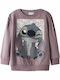 Kids Sweatshirt Purple Stitch