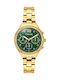 Breeze Women's Watch Chronograph with Gold Metal Bracelet