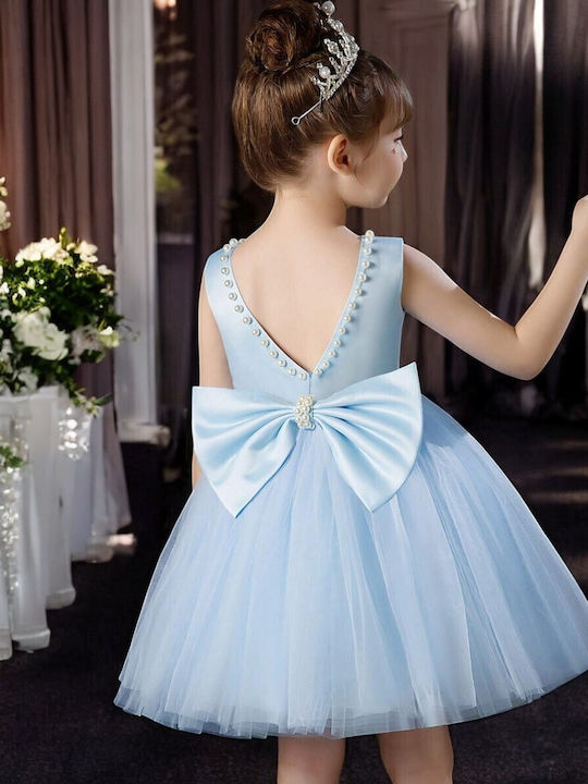 Kinderkleid Ärmellos Light Blue