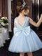 Kinderkleid Ärmellos Light Blue