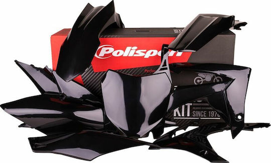Polisport Комплект Пластмасови Части за Мотоциклет за Honda CRF 250 - КРФ 250 Черен 1бр