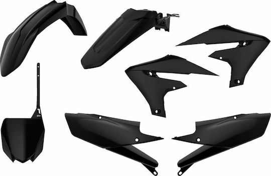 Polisport Motorcycle Plastic Set for Yamaha YZ 250 Black 1pcs