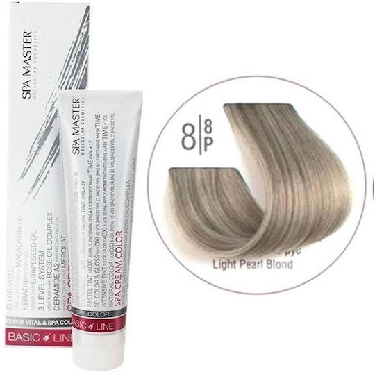 Spa Master Spa Cream Color Βαφή Μαλλιών 8.8 Light Pearl Blond 100ml