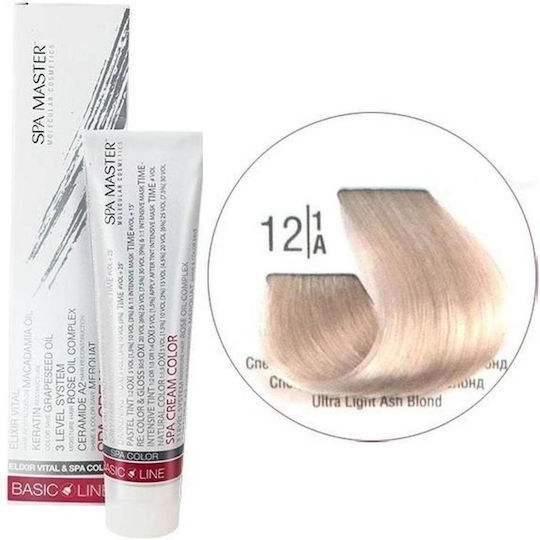 Spa Master Spa Cream Color Βαφή Μαλλιών 12.1 Ultra Light Ash Blond 100ml
