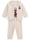 Kids Sweatpants Set Beige 3pcs