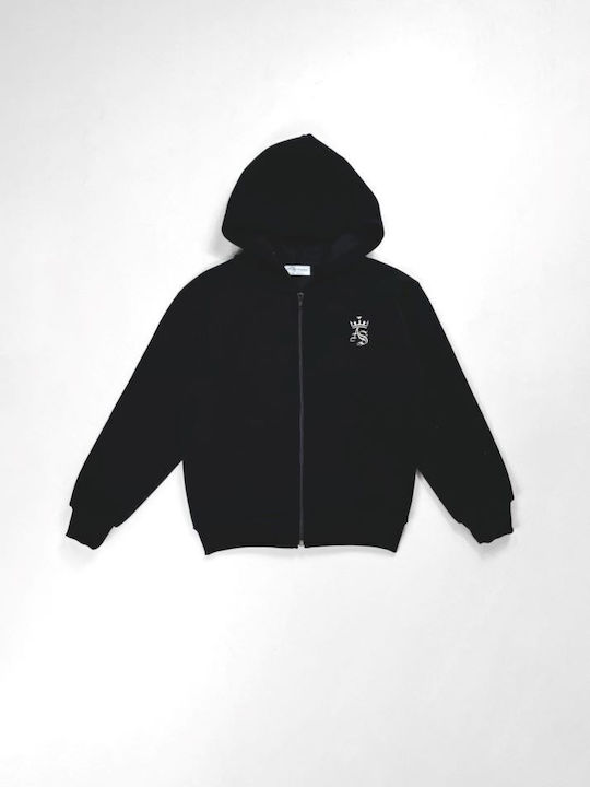 Action Sportswear Kids Sweatshirt Cardigan Black