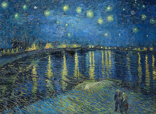 Olympus Diamond Painting "Starry Night Over Rhône Van Gogh" Mosaic "Starry Night Over Rhône Van Gogh" 40x30