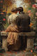 Olympus Diamond Painting "Love Romantic Couple" Mosaic "Romantic Scene of Couple" 40x30