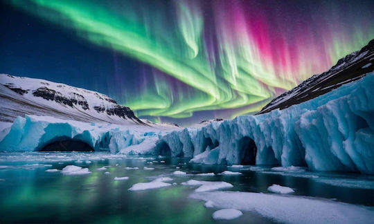 Olympus Diamond Painting "Beautiful Aurora Borealis North Pole" Mosaic "Beautiful Northern Lights North Pole" 40x30