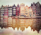 Olympus Diamond Painting "Old Buildings Canals Amsterdam" Mosaic "Old Buildings Canals Amsterdam" 50x40