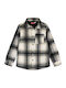 Kids Checked Shirt Long Sleeve Black