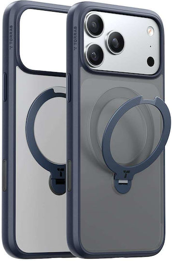 Torras Ostand Spin Back Cover Silicone Navy Blue (iPhone 17 Pro Max)
