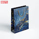 +Efo Tasche für Geschenke Blau 18x22cm.