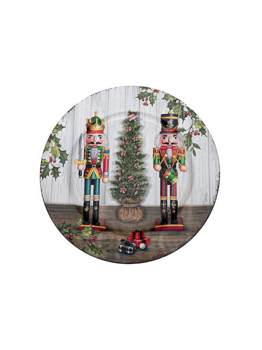 Fylliana Christmas Plate Plastic Red L33xW2cm.