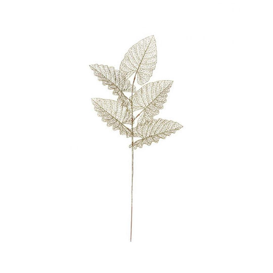 Golden Leaf Branch H80cm