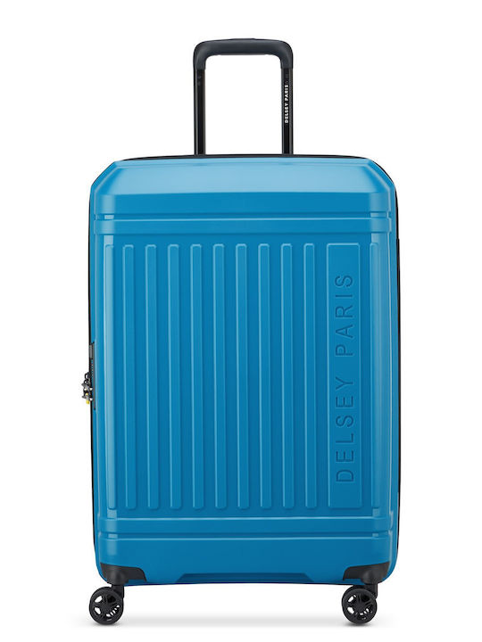 Delsey Lutece SE Medium Hard Suitcase Peacock with 4 Wheels Height 69cm