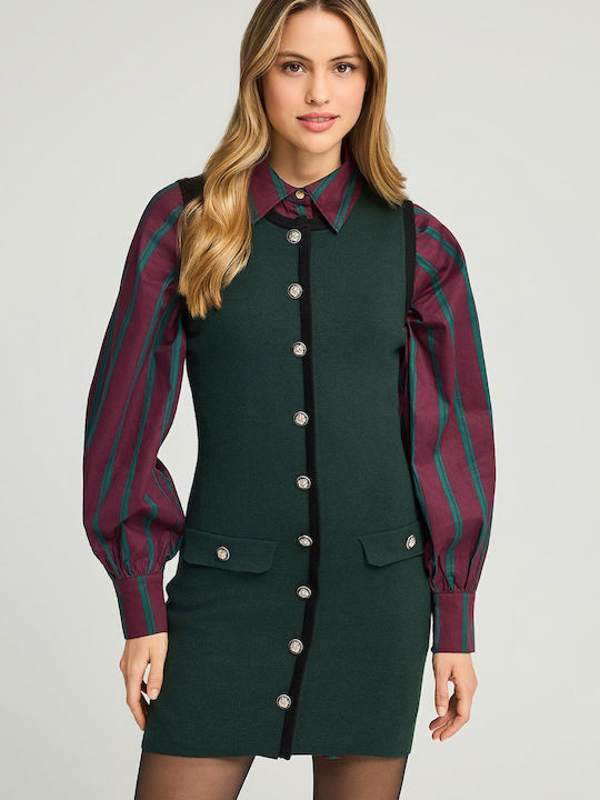 slim fit dress slacks Marla Funky Geo Silk Maxi Dress (DT222F) 628 Dark Cherry / One Size main image 1