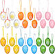 Easter Eggs Hanging Decorative Plastic 24 Pcs 6 Cm