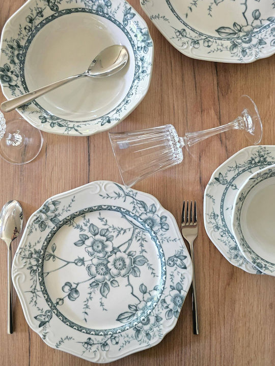 Oriana Ferelli White Porcelain Dinnerware Set 40pcs