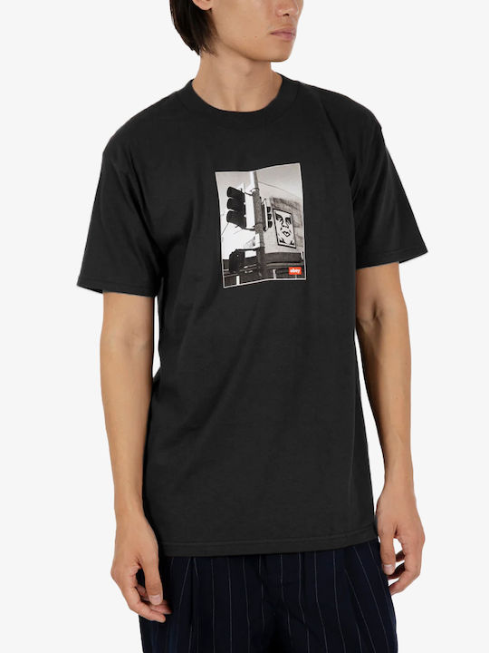Obey Photo Tricou Black
