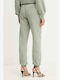 Women's Fabric Trousers Green